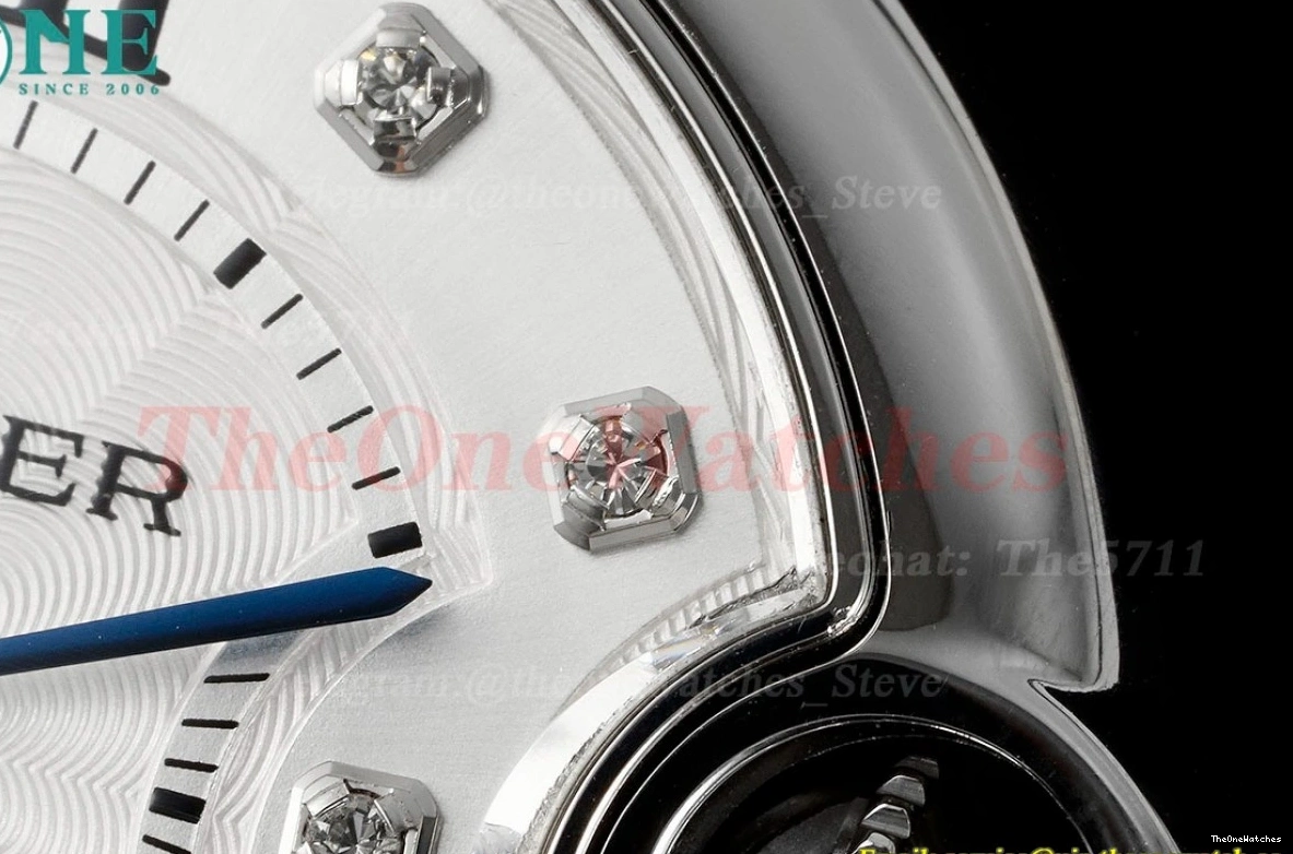 De AF 33mm Ballon White Dia Quartz Cartier SS SS Bleu 0414